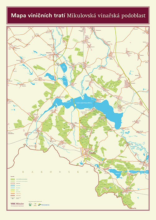 Mapa viničních tratí